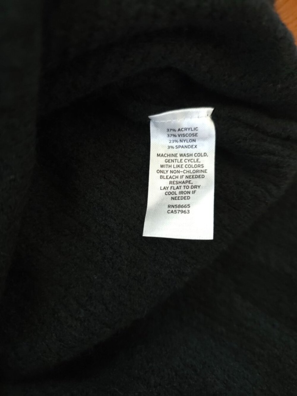 NWT Halogen Black Cozy V-Neck Long Sleeve Tunic Sweater Women's Size L - Picture 6 of 7